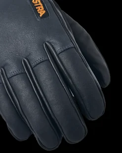 Army Leather Wool Terry 5 Finger - Handsker
