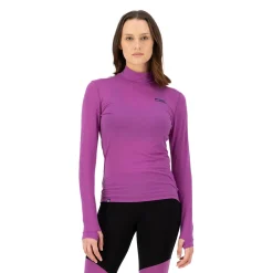 Cascade Merino Base Layer Mock Neck Long Sleeve - Skiundertrøje