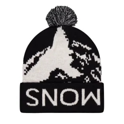 Mtn Pixel Merino Pom Pom Beanie - Hue