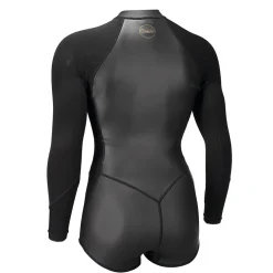 Wms Bahia 2/1 Front Zip L/S Short Spring - Våddragt